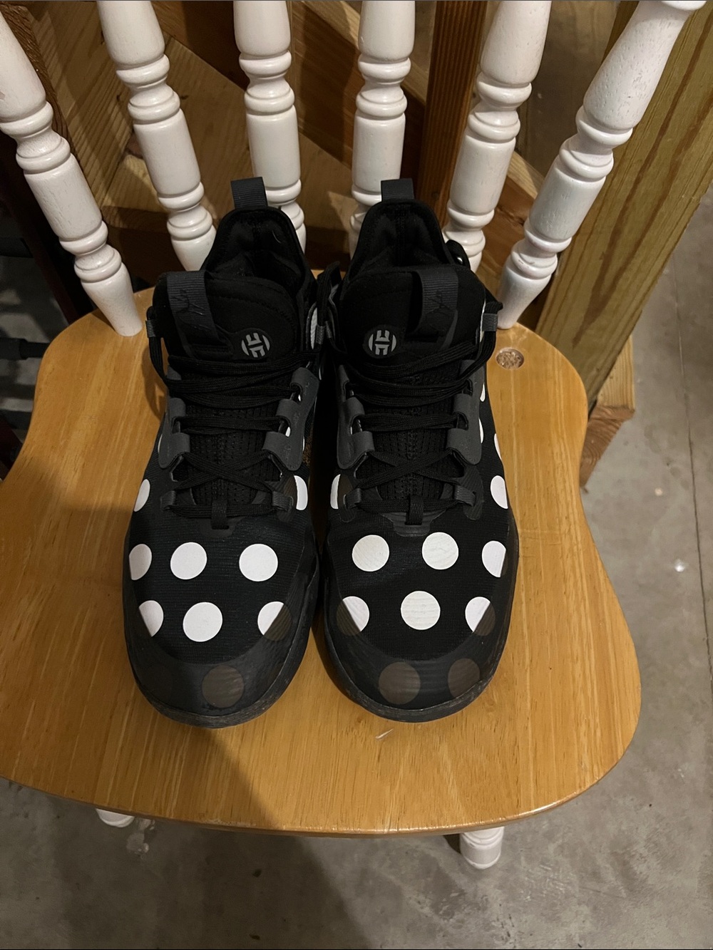 adidas James Harden Futernatural vol.5 Black and White dotted Basketball Shoes